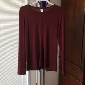 FABLETICS Aria Scoop Neck Long-Sleeve Top